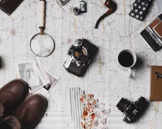 Placeholder Camera And Map From Above